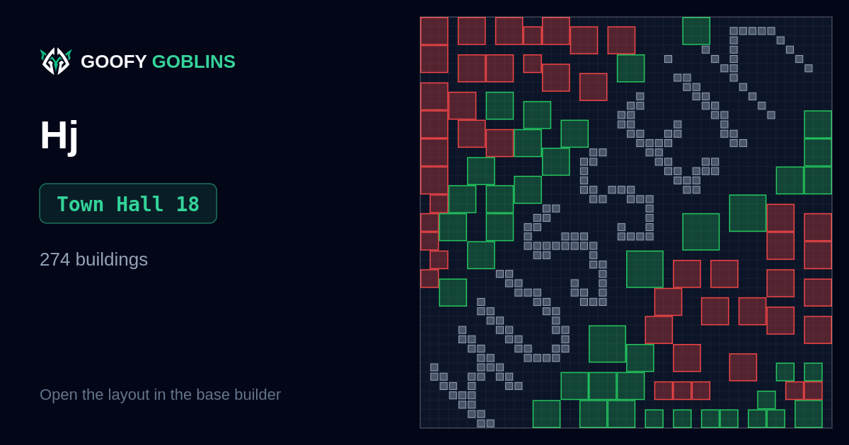 Hj (TH18) base layout preview